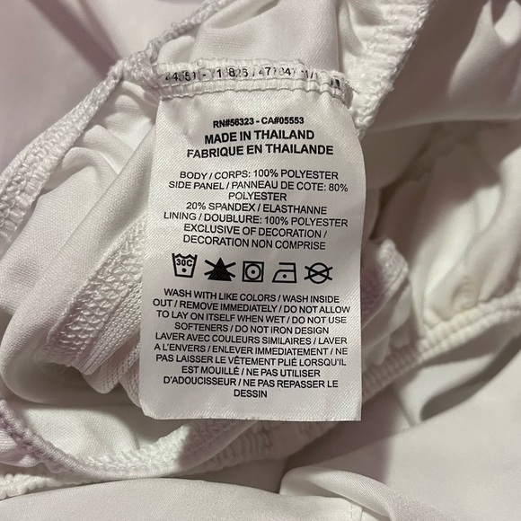 Nike Shorts Women's Size Medium White Tempo Running 3.5" Inseam Stretch Waist - Picture 10 of 10